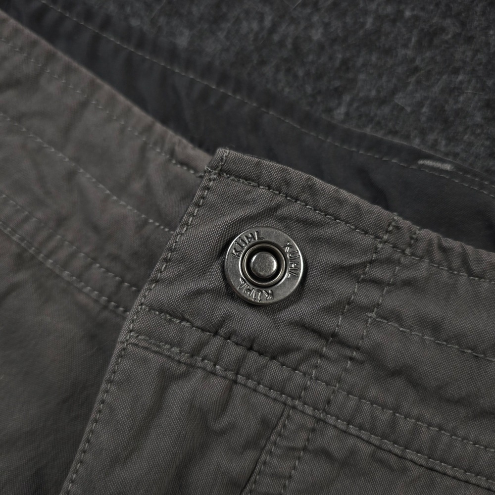 Kuhl Radikl Pants Dark Charcoal Grey Cotton Outdoor Hiking Gorpcore Mens 36x30 - Picture 11 of 15